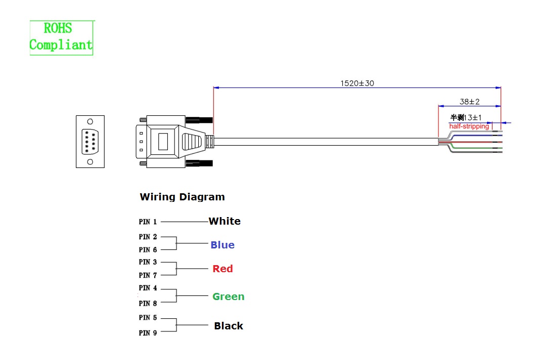 D-sub Wiring Diagram