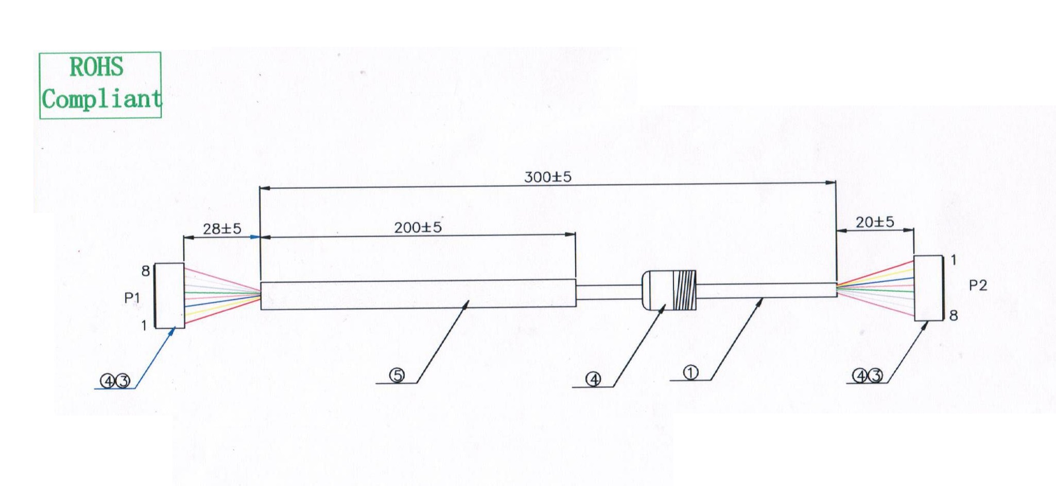 EH-8Y electrical wire harness manufacturing