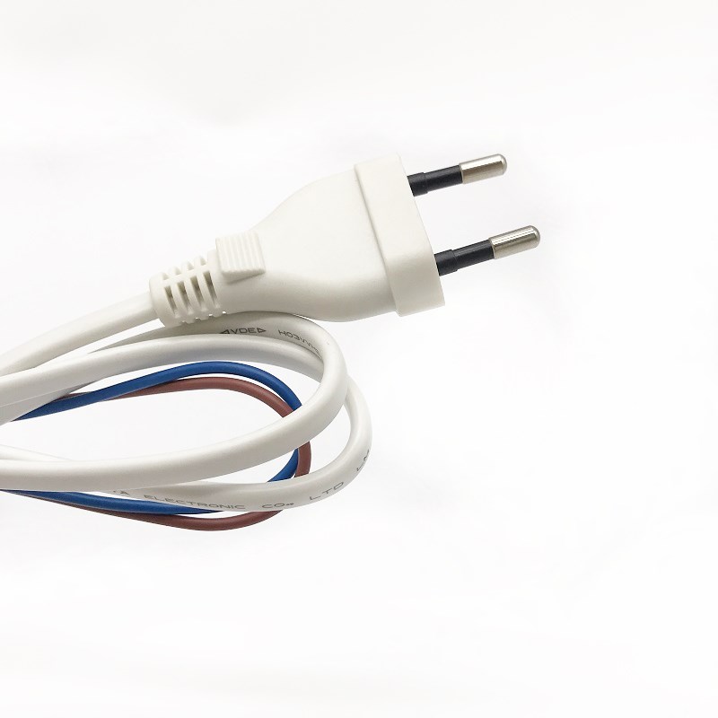 EU type 2 prong Power Cord 250v 