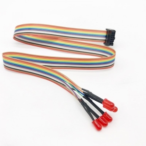 Custom IDC flat cable with LED lights