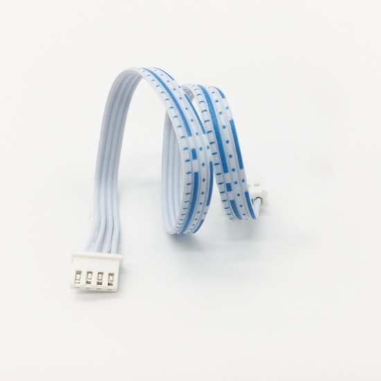 UL 2468 24AWG 4 Wires Flat Ribbon Cable with Connectors