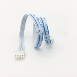 UL 2468 24AWG 4 Wires Flat Ribbon Cable with Connectors