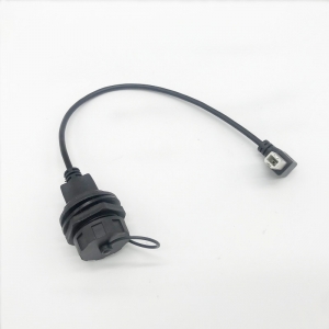 Waterproof Type B USB Female To Angled Male